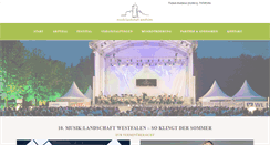 Desktop Screenshot of musiklandschaft-westfalen.de